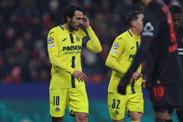 Dani Parejo Villarreal CF looks dejected during the UEFA Champions League 2025 26 League Phase MD8 match between Bayer 04 Leverkusen and Villarreal CF at BayArena on January 28, 2026 in Leverkusen, Germany Photo by Oliver Kaelke DeFodi Images
