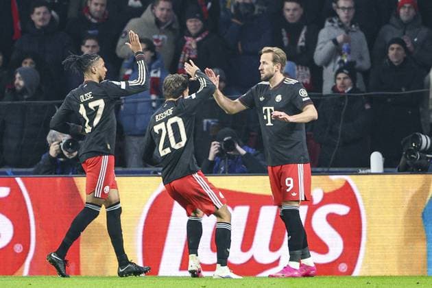 EINDHOVEN , 28-01-2026 , Philips Stadium , season 2025 2026 , UEFA Champions League football , League phase matchday 8 , match between PSV and Bayern Munchen , picture shows Bayern Munchen player Harry Kane scores the 1-2 PSV - Bayern Munchen  x201148032x Copyright: