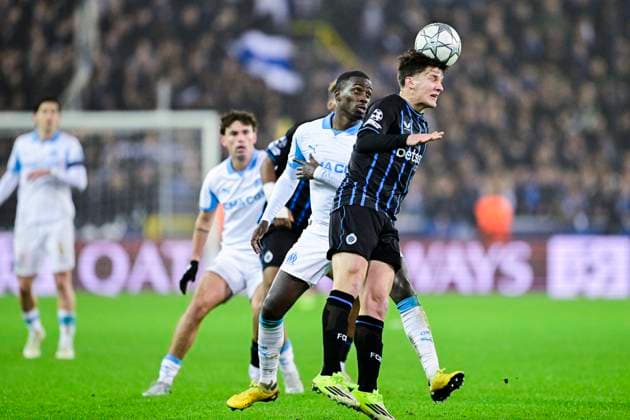 Club Brugge v Marseille - UEFA Champions League BRUGGE, BELGIUM - JANUARY 28 : Tzolis Christos forward of Club Brugge during the UEFA Champions League 2025 26 League Phase MD8 match between Club Brugge and Marseille on January 28, 2026 in Brugge, Belgium, 28 01 2026 Brugge Belgium  Copyright: xJanxDexMeuleneirx