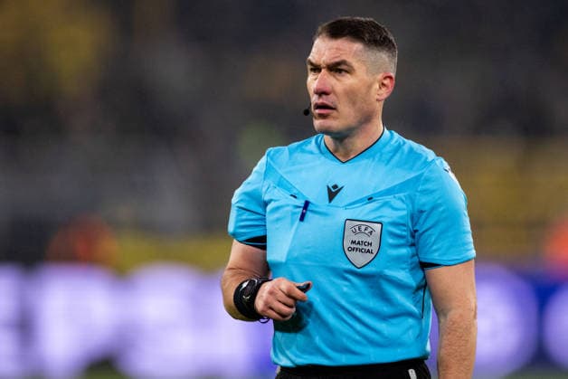 DORTMUND, GERMANY - JANUARY 28: referee Istvan Kovacs looks on during the UEFA Champions League 2025 26 League Phase MD8 match between Borussia Dortmund and FC Internazionale Milano at BVB Stadion Dortmund on January 28, 2026 in Dortmund, Germany. (Photo by Rene Nijhuis) SPO  Copyright: xRenexNijhuis