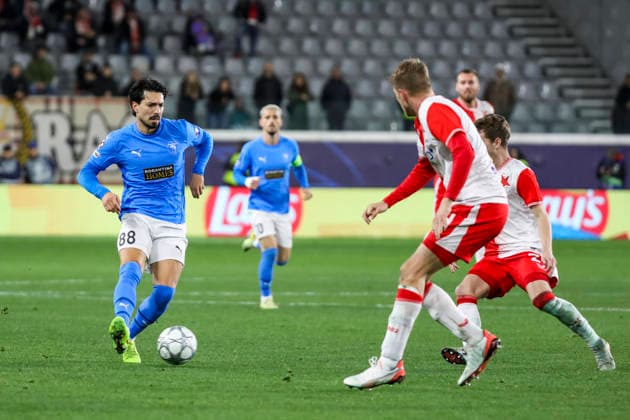 UEFA CL : Pafos vs Slavia Praha PEPE of Pafos attacks with the ball. Pafos plays against Slavia Praha for the League Phase of the UEFA Champions League in Limassol stadium, Limassol, Cyprus, on Jan. 28, 2026. Limassol Cyprus Copyright: xKOSTASxPIKOULASx