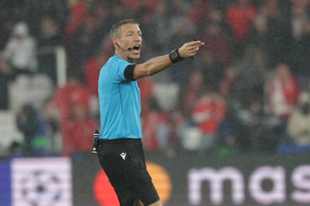 2026 01 28 xfsx , Footballl, UEFA Champions League 2025 26, SL Benfica Real Madrid Referee Davide Massa ITA in action, in action Copyright: HMBxMedia FernandoxSoares