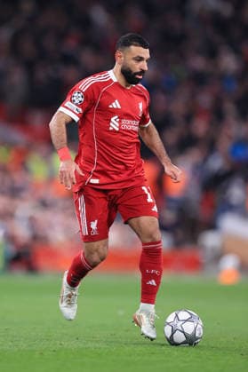 Fußball UEFA Champions League League-Phase Liverpool gegen Qarabag 28. Januar 2026 UEFA Champions League League-Phase Liverpool gegen Qarabag Mohamed Salah von Liverpool Foto Simon Stacpoole Abseits Manchester UK  Copyright: xSimonxStacpoolexOffside