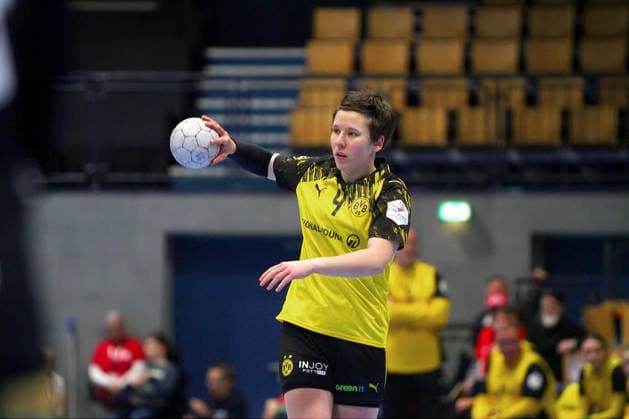 Alina Grijseels Dortmund Handball Women 1 Bundesliga 2025 26 BSV Sachsen Zwickau Borussia Dortmund 29 30 on 28 1 2026 in the Sparkassen Arena Zwickau BSV Sachsen Zw ickau Borussia Dortmund