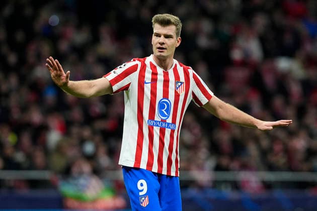 ATLETICO DE MADRID v FK BODO GLIMT. CHAMPIONS LEAGUE 2025 2026. ROUND 8 MATCH. Atletico de Madrid s Alexander Sorloth during Champions League 2025 2026, Round 8 match. January 28 ,2026. (ALTERPHOTOS Acero) MadridSpain  Copyright: xAcerox