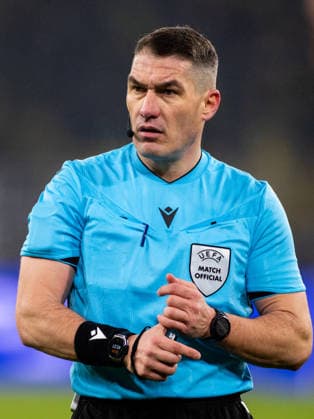 DORTMUND, GERMANY - JANUARY 28: referee Istvan Kovacs looks on during the UEFA Champions League 2025 26 League Phase MD8 match between Borussia Dortmund and FC Internazionale Milano at BVB Stadion Dortmund on January 28, 2026 in Dortmund, Germany. (Photo by Rene Nijhuis) SPO  Copyright: xRenexNijhuis