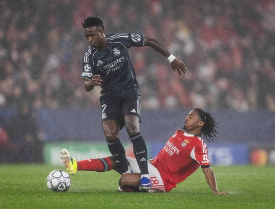 Benfica vs Real Madrid Vini Jr (Real Madrid) in action during the game against Benfica valid for Champions League, in Lisboa, today january 28, 2026. Copyright: xx 0L3A3476
