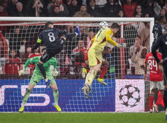 Benfica vs Real Madrid Benfica in action during the game against Real Madrid valid for Champions League, in Lisboa, today january 28, 2026. Copyright: xx 0L3A4676