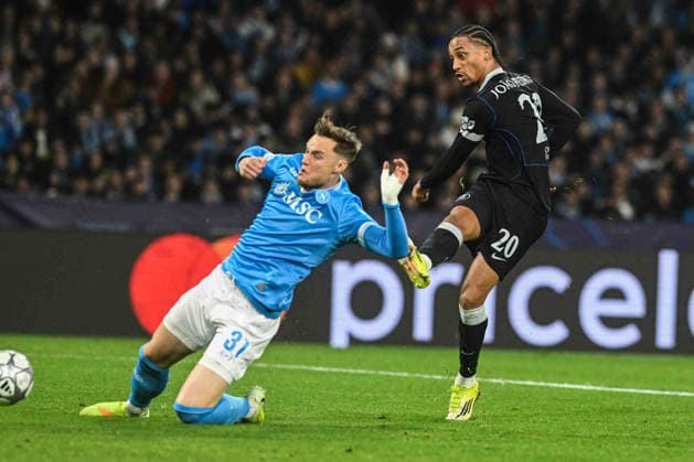 CALCIO - UEFA Champions League - SSC Napoli vs Chelsea FC Joao Pedro of Chelsea FC scoring a goal of 2-3 during the Uefa Champions League between SSC Napoli vs Chelsea FC :Agostino Gemito PA Naples Italy  Copyright: xIPAxSport ABACAx