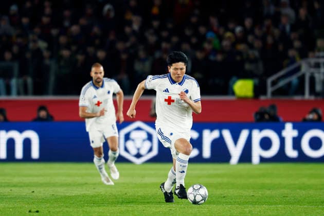 Junnosuke Suzuki (Copenhagen), JANUARY 28, 2026 - Football Soccer : UEFA Champions League match between FC Barcelona, Barca 4-1 FC Copenhagen at Spotify Camp Nou in Barcelona, Spain. Noxthirdxpartyxsales  aflo_317761497