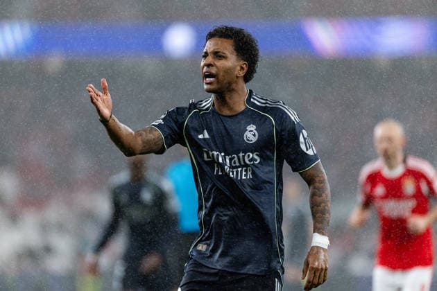 Rodrygo ( Real Madrid ) in action during the match between SL Benfica and Real Madrid CF, valid for UEFA Champions League 2025 2026 at Estadio Lisboa e Benfica on 28 January 2026. Lisbon Estadio Sport Lisboa e Benfica Lisbon Portugal Copyright: xIMAGOx xPRIMExSPORTSxIMAGESx xFILIPExOLIVEIRAx