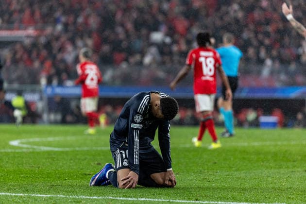 Kylian Mbappe ( Real Madrid ) in action during the match between SL Benfica and Real Madrid CF, valid for UEFA Champions League 2025 2026 at Estadio Lisboa e Benfica on 28 January 2026. Lisbon Estadio Sport Lisboa e Benfica Lisbon Portugal Copyright: xIMAGOx xPRIMExSPORTSxIMAGESx xFILIPExOLIVEIRAx