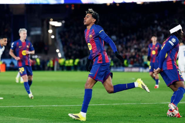 Lamine Yamal (Barcelona), JANUARY 28, 2026 - Football Soccer : UEFA Champions League match between FC Barcelona, Barca 4-1 FC Copenhagen at Spotify Camp Nou in Barcelona, Spain. Noxthirdxpartyxsales  aflo_317761549