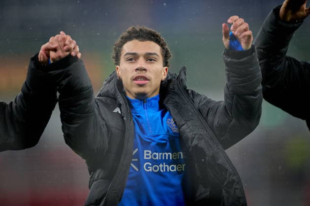 LEVERKUSEN, GERMANY - 1 JANUARY, 2023: Montrell Culbreath - The UEFA Champions League football match between Bayer 04 Leverkusen vs Villareal FC at BayArena.  Copyright: xVitaliixKliuievx