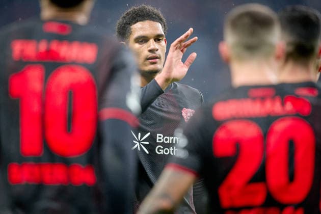 LEVERKUSEN, GERMANY - 1 JANUARY, 2023: Jarell Quansah - The UEFA Champions League football match between Bayer 04 Leverkusen vs Villareal FC at BayArena.  Copyright: xVitaliixKliuievx