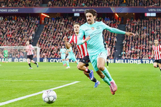 Francisco Trincao seen during UEFA Champions League phase game between teams of Athletic Club and Sporting CP (Mickael Ducint Ball Raw Images) Bilbao San Mames Spain Copyright: xMickaelxDucintx AthleticSporting2526-109