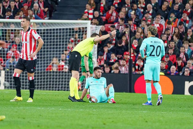 Goncalo Inacio seen during UEFA Champions League phase game between teams of Athletic Club and Sporting CP (Mickael Ducint Ball Raw Images) Bilbao San Mames Spain Copyright: xMickaelxDucintx AthleticSporting2526-126