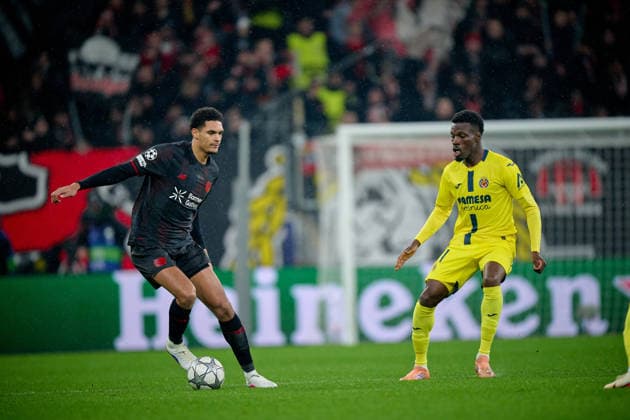 LEVERKUSEN, GERMANY - 28 JANUARY, 2026: Jarell Quansah - The UEFA Champions League football match between Bayer 04 Leverkusen vs Villareal FC at BayArena.  Copyright: xVitaliixKliuievx