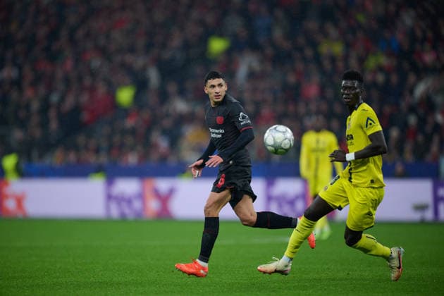 LEVERKUSEN, GERMANY - 28 JANUARY, 2026: Equi Fernandez - The UEFA Champions League football match between Bayer 04 Leverkusen vs Villareal FC at BayArena.  Copyright: xVitaliixKliuievx