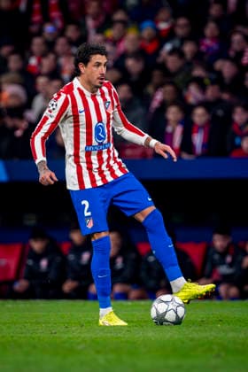 Atletico de Madrid v FK Bodo Glimt - UEFA Champions League 2025 26 League Phase MD8 Jose Maria Gimenez of Atletico de Madrid is in action with the ball during the UEFA Champions League 2025 26 League Phase MD8 match between Atletico de Madrid and FK Bodo Glimt at Estadio Riyadh Air Metropolitano on January 28, 2026 in Madrid, Spain. Madrid Estadio Riyadh Air Metropolitano Madrid Spain Copyright: xAlbertoxGardinx AGardin_20260128_Foot_Cham_Atl_Mad_Bod_0773