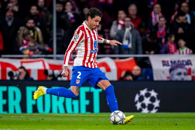 Atletico de Madrid v FK Bodo Glimt - UEFA Champions League 2025 26 League Phase MD8 Jose Maria Gimenez of Atletico de Madrid is in action with the ball during the UEFA Champions League 2025 26 League Phase MD8 match between Atletico de Madrid and FK Bodo Glimt at Estadio Riyadh Air Metropolitano on January 28, 2026 in Madrid, Spain. Madrid Estadio Riyadh Air Metropolitano Madrid Spain Copyright: xAlbertoxGardinx AGardin_20260128_Foot_Cham_Atl_Mad_Bod_0783