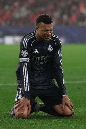 FBL UEFA Champions League 2025 26 SL Benfica Real Madrid Kylian Mbappe Real Madrid dissapointed during the UEFA Champions League 2025 26 League Phase MD8 match between Sport Lisboa e Benfica and Real Madrid at Estadio da Luz on Wednesday 28 January 2026 in Lisbon, Portugal Copyright: JoaquimxFerreira