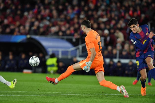 FC Barcelona, Barca v FC COPENHAGUE SPOTIFY CAMP NOU. BARCELONA. January 28, 2026 FC BARCELONA vs FC COPENHAGUE January 28, 2026 Joan Garcia (13) goalkeeper of FC Barcelona during the soccer match corresponding to the eigth match of the group stage of the UEFA Champions League between FC Barcelona and FC Copenhague at Spotify Camp Nou in Barcelona, Spain. Barcelona ESP Copyright: xS.xRosx