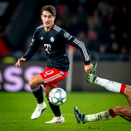 SC Bayern Munchen midfielder Tom Bischof during the match PSV Eindhoven vs FC Bayern Munchen at the Philips stadium for the Champions League phase Matchday 8 season 2025 2026 in EINDHOVEN, Netherlands on 28 01 2026, Photo by Marcel van Dorst EYE4IMAGES