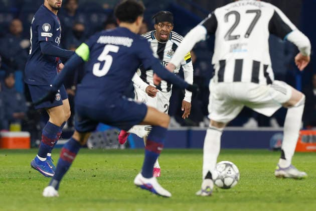 January 28, 2026, Paris, Paris, France: Anthony ELANGA of NEWCASTLE UNITED in action during the match of UEFA Champions League between Paris Saint Germain and New Castle United at Parc des Princes Stadium - on January 28 2025 Paris - France Paris France - ZUMAb253 20260128_zsp_b253_034 Copyright: xLoicxBaratouxx