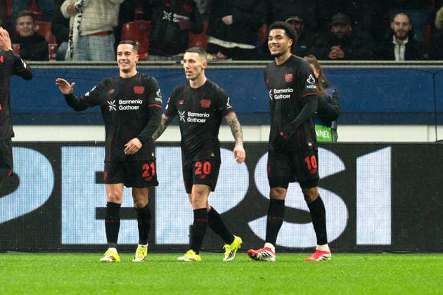 UEFA Champions League 2025 26 Bayer 04 Leverkusen vs Villarreal CF 8 Matchday of the league phase Wednesday, 28 01 2026 BayArena Nordrhein Westfalen, Germany Goal for 2 0 by Malik Tillman 10 Cheers Joy Emotions Goal celebration Copyright: xCelinaxLeiersx