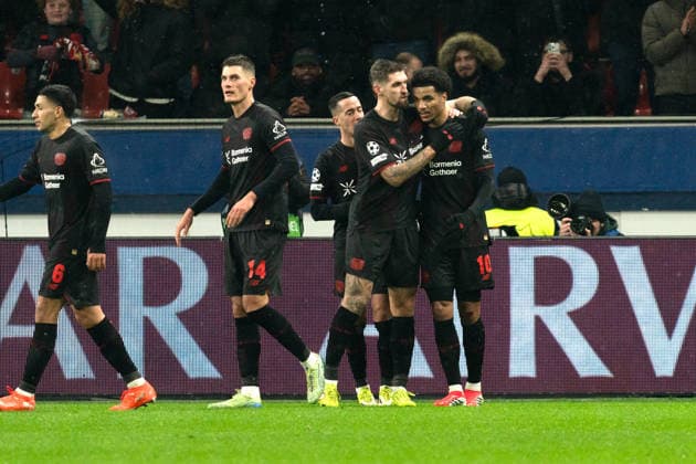 UEFA Champions League 2025 26 Bayer 04 Leverkusen vs Villarreal CF 8 Matchday of the league phase Wednesday, 28 01 2026 BayArena Nordrhein Westfalen, Germany Goal for 2 0 by Malik Tillman 10 Cheers Joy Emotions Goal celebration Copyright: xCelinaxLeiersx