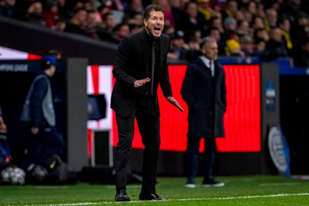 Atletico de Madrid v FK Bodo Glimt - UEFA Champions League 2025 26 League Phase MD8 Diego Pablo Simeone, head coach of Atletico de Madrid, is seen giving indications to his players during the UEFA Champions League 2025 26 League Phase MD8 match between Atletico de Madrid and FK Bodo Glimt at Estadio Riyadh Air Metropolitano on January 28, 2026 in Madrid, Spain. Madrid Estadio Riyadh Air Metropolitano Madrid Spain Copyright: xAlbertoxGardinx AGardin_20260128_Foot_Cham_Atl_Mad_Bod_0795