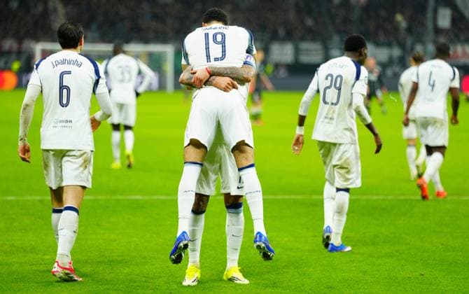 Dominic Solanke of Tottenham Hotspur celebrates scoring a goal after making it 2-0 Eintracht Frankfurt v Tottenham Hotspur, UEFA Champions League, Group Stage, Football, Deutsche Bank Park, Frankfurt, Germany - 28 Jan 2026Frankfurt Deutsche Bank Park Germany EDITORIAL USE ONLY No use with unauthorised audio, video, data, fixture lists, club league logos or live services. Online in-match use limited to 120 images, no video emulation. No use in betting, games or single club league player publications. Copyright: xJavierxGarcia Shutterstockx 16429470bl