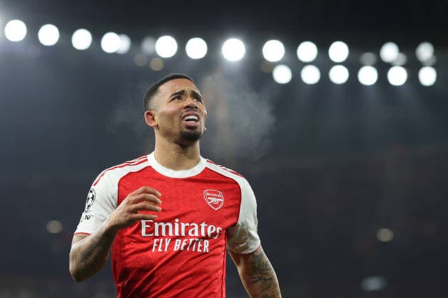 Arsenal gegen Kairat 28. Januar 2026, London UEFA Champions League Fußball, Gruppenphase Arsenal gegen Kairat Gabriel Jesus von Arsenal Foto Charlotte Wilson Abseits London UK  Copyright: xCharlottexWilsonx xOffsidexOffside