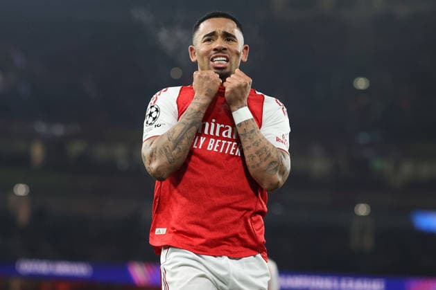 Arsenal gegen Kairat 28. Januar 2026, London UEFA Champions League Fußball, Gruppenphase Arsenal gegen Kairat Gabriel Jesus von Arsenal Foto Charlotte Wilson Abseits London UK  Copyright: xCharlottexWilsonx xOffsidexOffside