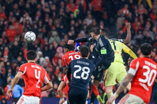 Estadio da Luz Anatoliy Trubin of SL Benfica celebrates after scoring the team s fourth goal during the UEFA Champions League 2025 26 League Phase MD8 match between SL Benfica and Real Madrid C.F. at on January 28, 2026 in Lisbon, Portugal. UEFA Champions League 2025 26 League Phase MD8 - SL Benfica vs Rea Madrid CF (Valter Gouveia SPP)  Copyright: xValterxGouveia SPPx spp-en-VaGo-VG_L6889