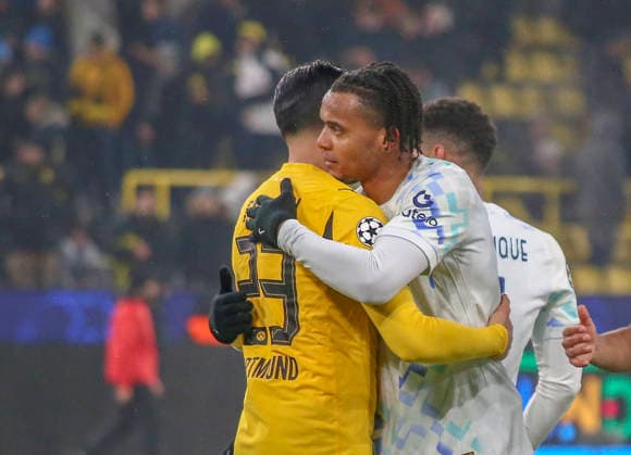 Football UEFA Champions League 2025 26, Matchday 8 League phase Borussia Dortmund vs Inter Milan Signal Iduna Park Stadion Dortmund Emre Can Borussia Dortmund, 23 Manuel Akanji Inter Milan, 25 Dortmund Copyright: xAymanxAlahmedx