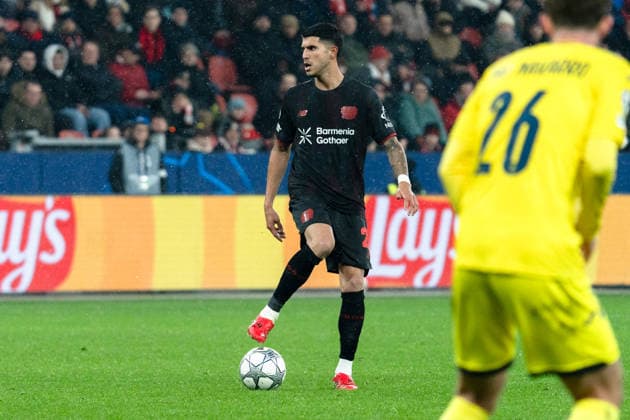 UEFA Champions League 2025 26 Bayer 04 Leverkusen vs Villarreal CF Matchday 8 of the league phase Wednesday, 28 01 2026 BayArena Nordrhein Westfalen, Germany Exequiel Palacios 25 Copyright: xCelinaxLeiersx