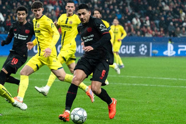 UEFA Champions League 2025 26 Bayer 04 Leverkusen vs Villarreal CF 8 Matchday of the league phase Wednesday, 28 01 2026 BayArena Nordrhein Westfalen, Germany Ezequiel Fernandez 6 Copyright: xCelinaxLeiersx