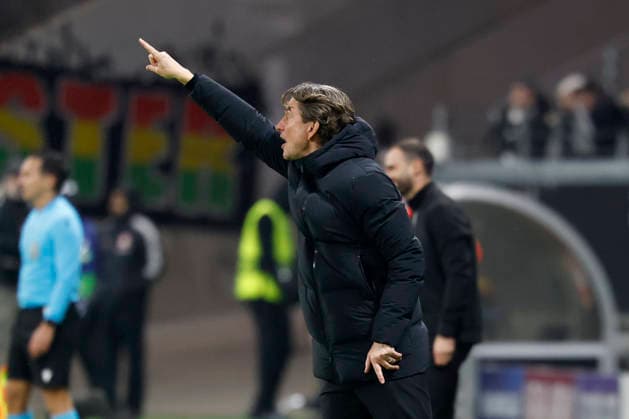 Coach Thomas Frank Tottenham Hotspur 28 01 2026, Soccer, Eintracht Frankfurt vs Tottenham Hotspur UEFA Champions League, GER, Frankfurt, Deutsche Bank Park Copyright: HMBxMedia xHeikoxBecker
