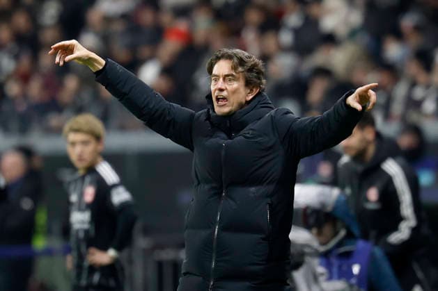 Coach Thomas Frank Tottenham Hotspur , 28 01 2026, Soccer, Eintracht Frankfurt vs Tottenham Hotspur UEFA Champions League, GER, Frankfurt, Deutsche Bank Park Copyright: HMBxMedia xHeikoxBecker