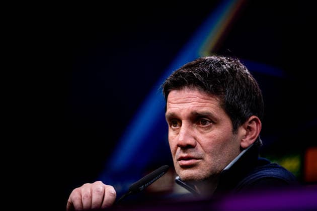 DORTMUND, GERMANY - JANUARY 28: FC Internazionale head coach Cristian Chivu attends a press conference, PK, Pressekonferenz after the UEFA Champions League 2025 26 League Phase MD8 match between Borussia Dortmund and FC Internazionale Milano at BVB Stadion Dortmund on January 28, 2026 in Dortmund, Germany. (Photo by Rene Nijhuis) SPO  Copyright: xRenexNijhuis