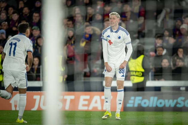 January 28, 2026, Barcelona, Spain: Viktor Daoason of FC Copenhagen celebrates during a UEFA Champions League match between FC Barcelona, Barca and Copenhagen at Spotify Camp Nou. Final score FC Barcelona 4 :1 Copenhagen Barcelona Spain - ZUMAs197 20260128_aaa_s197_092 Copyright: xFelipexMondinox