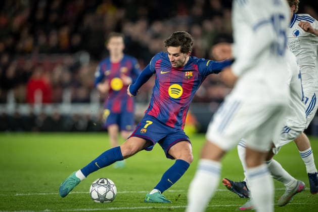 January 28, 2026, Barcelona, Spain: Ferran Torres of FC Barcelona, Barca seen in action during a UEFA Champions League match between FC Barcelona and Copenhagen at Spotify Camp Nou. Final score FC Barcelona 4 :1 Copenhagen Barcelona Spain - ZUMAs197 20260128_aaa_s197_104 Copyright: xFelipexMondinox