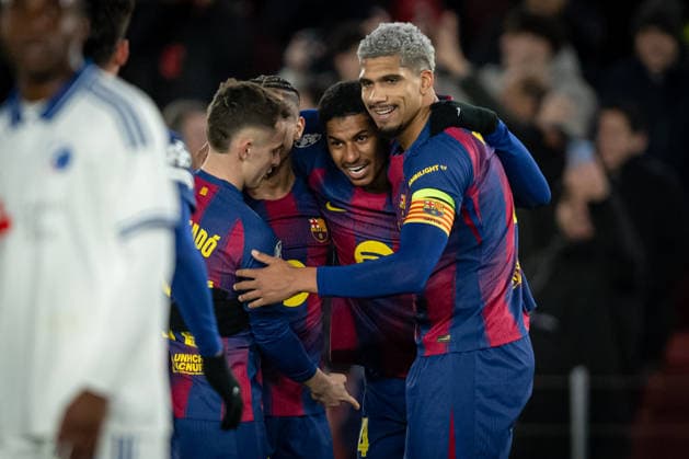 January 28, 2026, Barcelona, Spain: Marcus Rashford of FC Barcelona, Barca celebrates during a UEFA Champions League match between FC Barcelona and Copenhagen at Spotify Camp Nou. Final score FC Barcelona 4 :1 Copenhagen Barcelona Spain - ZUMAs197 20260128_aaa_s197_111 Copyright: xFelipexMondinox