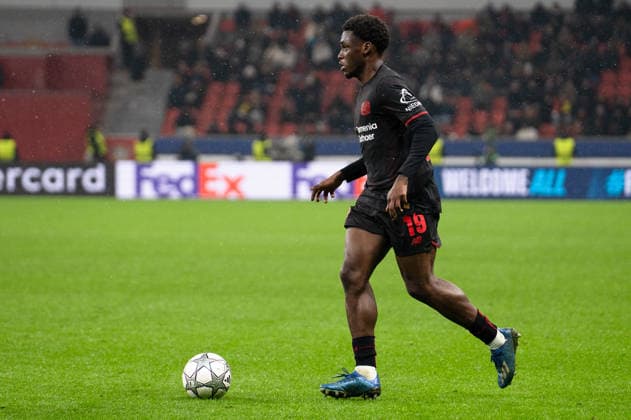 UEFA Champions League 2025 26 Bayer 04 Leverkusen vs Villarreal CF 8 Matchday of the league phase Wednesday, 28 01 2026 BayArena Nordrhein Westfalen, Germany Ernest Poku 19 Copyright: xCelinaxLeiersx