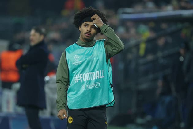 UEFA Champions League Borussia Dortmund Inter Milan on 28 01 2026 at Signal Iduna Park in Dortmund Karim Adeyemi Dortmund 27 MH
