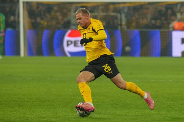 Dortmund, Germany January 28, 2026 Champions League 2025 2026 Borussia Dortmund vs Inter Milan In the picture Julian Ryerson BVB Signal Iduna Park Nordrhein Westfalen Copyright: xFotostandx xFantinix