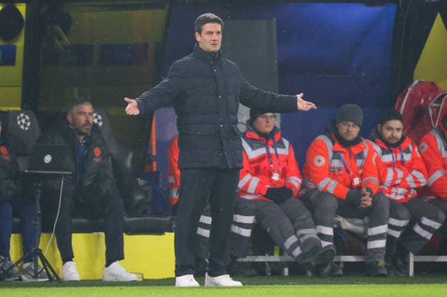 Dortmund, Germany January 28, 2026 Champions League 2025 2026 Borussia Dortmund vs Inter Milan In the picture Coach Cristian Chivu Inter Signal Iduna Park North Rhine-Westphalia Copyright: xFotostandx xFantinix