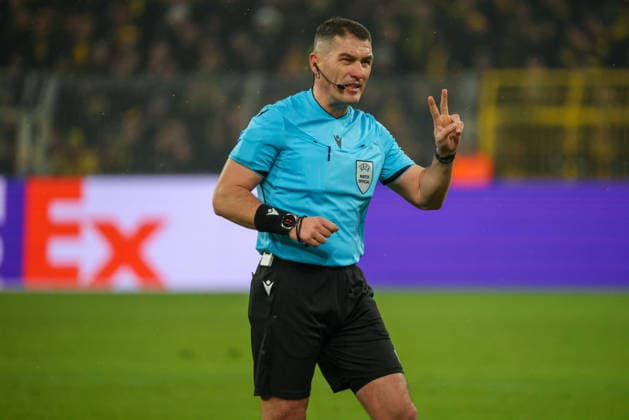Dortmund, Germany January 28, 2026 Champions League 2025 2026 Borussia Dortmund vs Inter Milan Pictured Referee Istvan Kovacs Romania Signal Iduna Park North Rhine-Westphalia Copyright: xFotostandx xFantinix